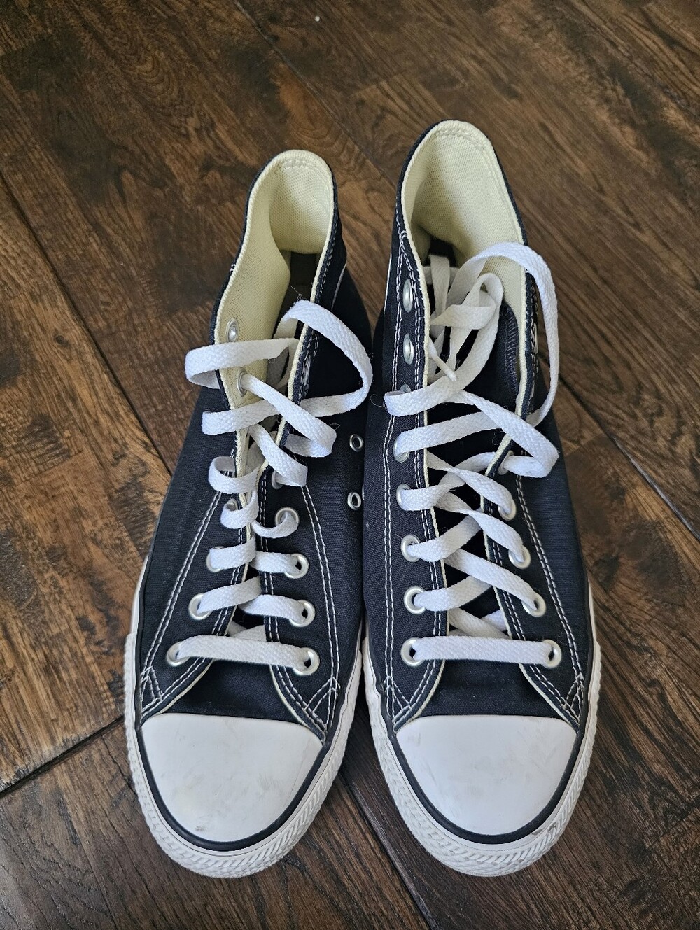 Converse Womens/ Mens Black High Tops Size 10 - Picture 6 of 8